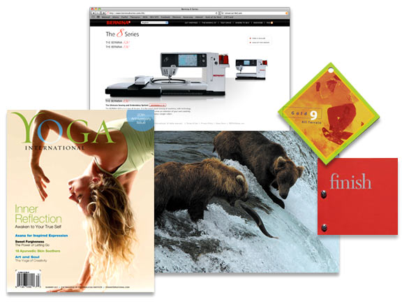 home page portfolio collage